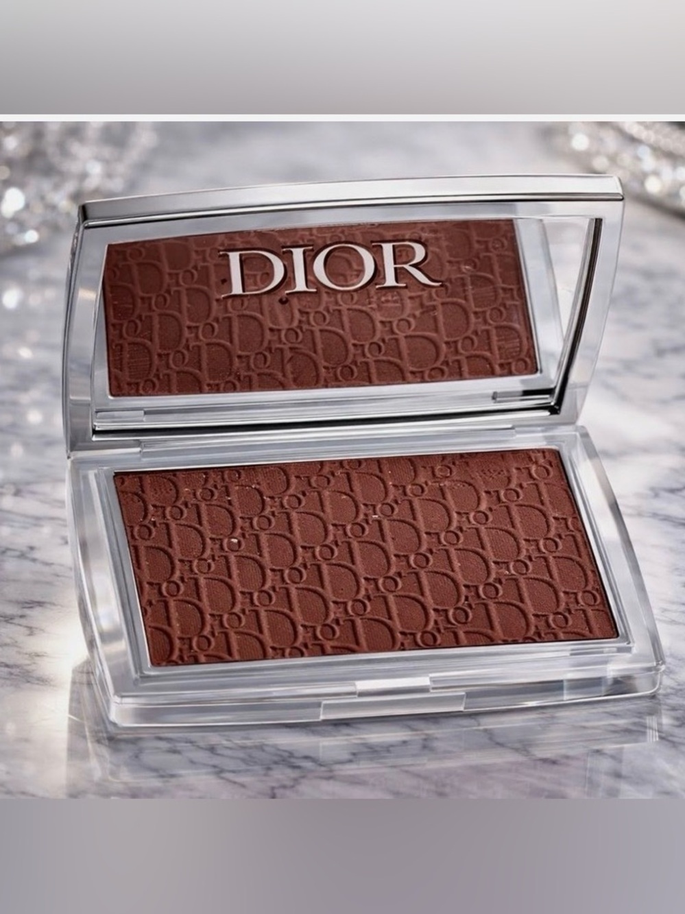 Dior Rosy Glow Mahogany 020 Compact with Logo